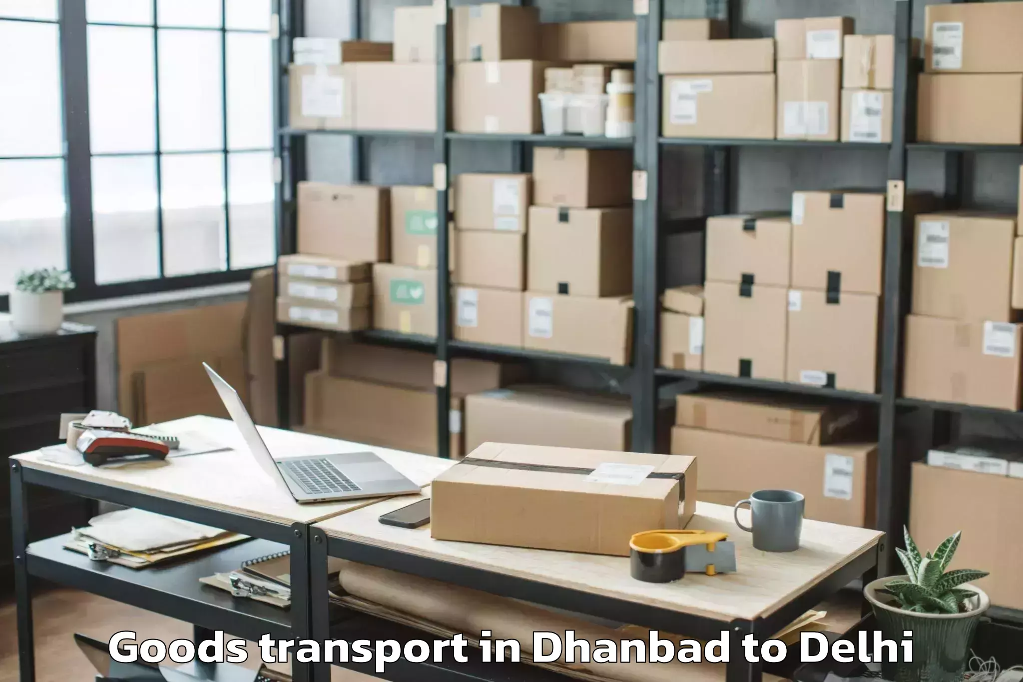 Efficient Dhanbad to Dlf Avenue Mall Goods Transport